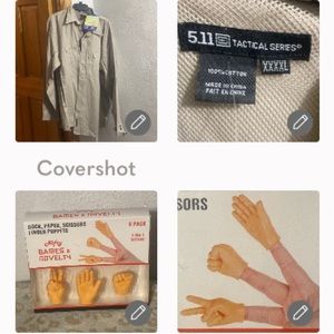 5.11 Tactical Series💯%Cotton 4XL+6✊✌🏻✋ Finger puppets